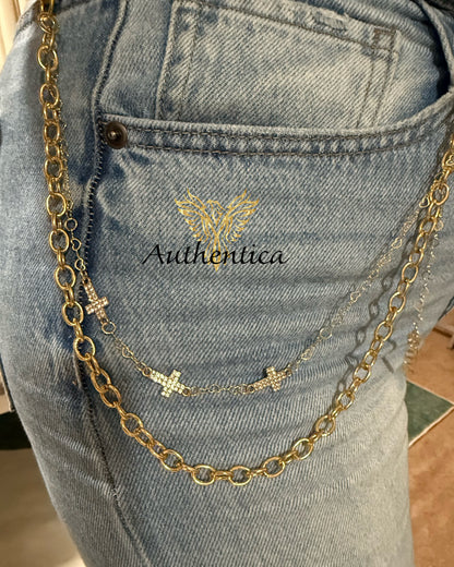 Layered Chain Jean/Wallet/Purse